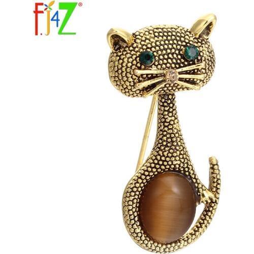 Броши с кошками на одежду F.J4Z China At AliExpress