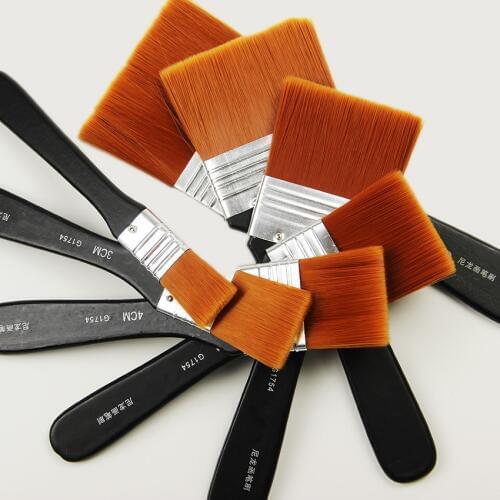 1 PC Nylon Hair Wood Handle Watercolor Oil Paintbrush Arcylic Brushes Painting Drawing Art School Stationary Supplies 03180