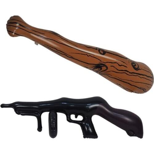 Brown Striped Inflatable Baseball Bat Children Interactive Confrontation Toy P31B