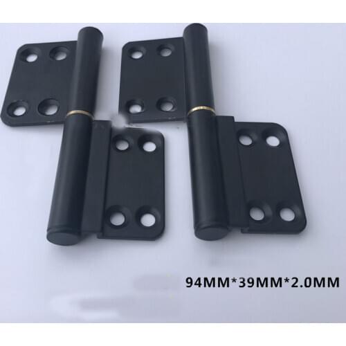 Kitchen Door Black Flag Detachable Hinge Bathroom Aluminum Alloy Door Hinges