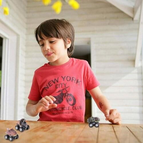 Dinosaur Pull Back Car Bounce Car Racing Mini Car Model Gift Back Pull Pull For Kids Car Dinotrux Model Toys Dinosaur Back A5E4