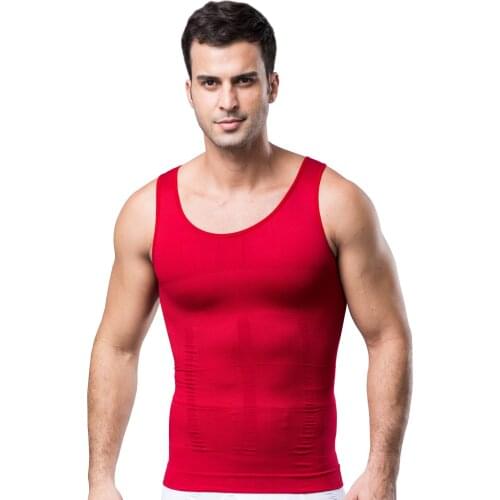 Men Slim Body Shapers Black Tummy Shapewear Abdomen corset White summer fitness sports shape tight-fitting seamless corset vest