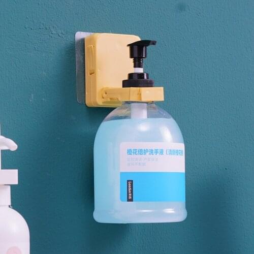 Bathroom Organizer Wall Mounted Shampoo Bottle Shelf Shower Gel Rack Liquid Soap Holder Self Adhesive Shelves Hanger Punch-free