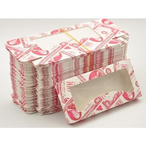 Wholesale New 10/pack False Eyelash Packaging Paper Box Lash Boxe Packaging Custom Logo Pink Mink Eyelashes Makeup Case Supplies