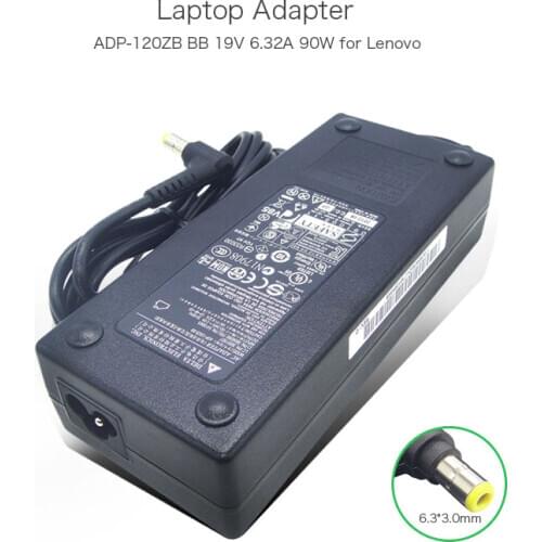 Original 100% 19V 6.32A 120W 6.3*3.0mm Laptop DC Charger for Lenovo 41A9734 ADP-120ZB BB 36001857 0B56090 54Y8865 AC Adapter