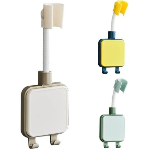 Useful Shower Holder Adjustable Bathroom Bracket Wall Mount Shower Holder ABS Strong Stickiness Sprayer Bracket for Bathroom