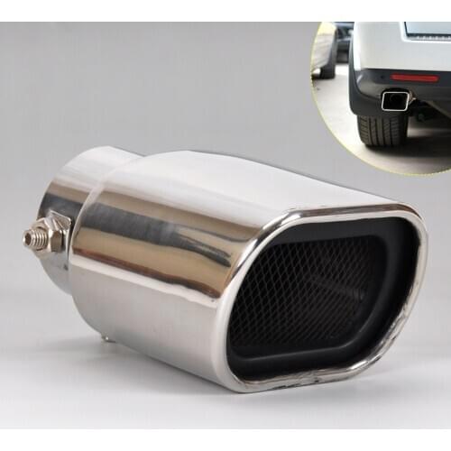 Stainless Steel Straight tailpipe Exhaust Tail Rear Muffler Tip Pipe End diameter 32mm-56mm Fit for VW Nissan Peugeot Toyota