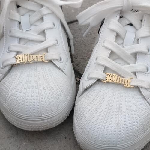 Stainless Steel Name Shoe-buckle Custom Jewelry Personalized Baby Girl Names Buckie Best Friend Gift Customized Shoe Fastener