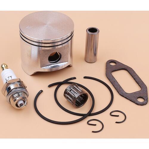 48mm Piston Ring Pin Circlip Bearing Spark Plug Kit For Husqvarna 365 OEM 503 69 13 03 Chainsaw Motor Engine Spares 503691303