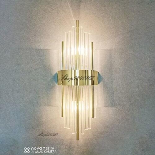 Modern Led Wall Lights Luxury Crystal Wall Lamp Decor Living Room Bedroom Bedside TV Background Sconce Wall Lamps Bathroom Light