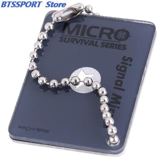 Suvival Bushcraft EDC reflective Mirror Portable Emergency Floating Signal Mirror With aiming function outdoor