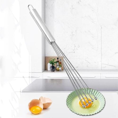 Eggs Whisk Eggs Beater Ball Mixer Hand Mixer Cooking Sainless Steel 10/12 inch Hand Blender Egg Cream Stirring Kitchen Tools