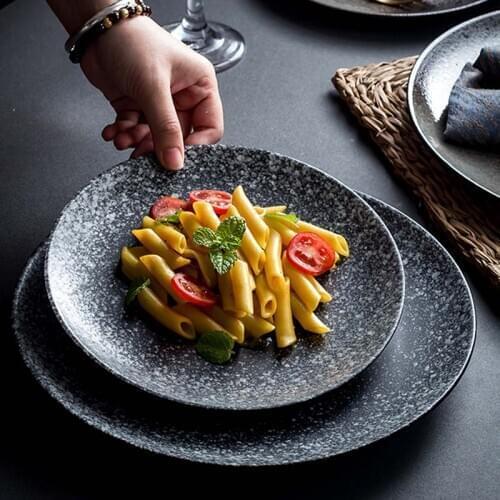 Japanese and Korean ceramic discs Western dishes steak pasta dishes breakfast dishes dishes restaurants restaurant tableware com