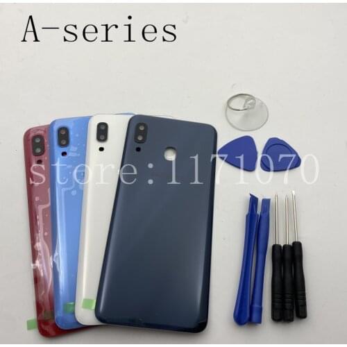 Battery Back Cover Door Rear Housing Case For Samsung Galaxy A10 A20 A30 A40 A50 A60 A70 Phone Protective Replacement Parts+TOOL