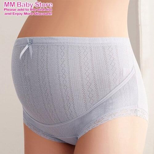 Women 's High-Waist underwear Lace Panties Women Underpants Maternity Adjustable Air Permeability Period Beautiful Underwear