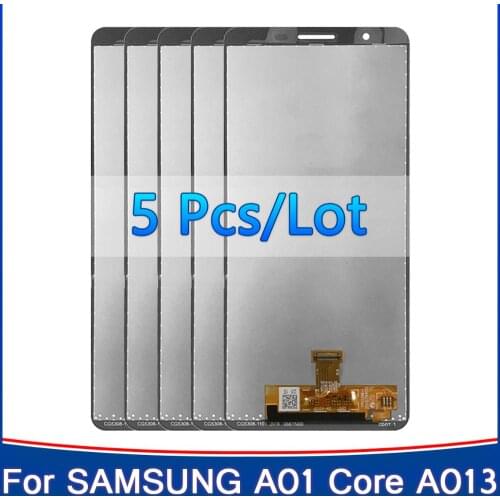 5PCS For SAMSUNG GALAXY A01 Core A013 A013F A013G A013M/DS SM-A013G LCD Display and Touch Screen Digitizer Assembly Replacement