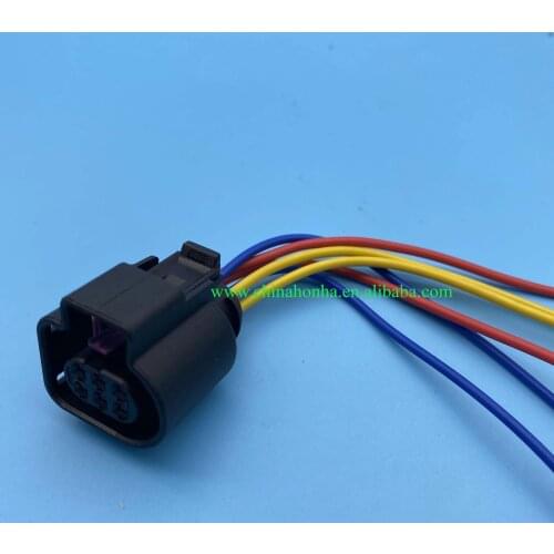 6 Pin Auto Waterproof LSU 4.9 Wide Band Oxygen Sensor Connector 1928404669 Throttle Plug 4H0973713