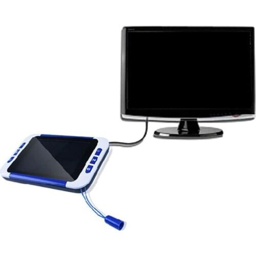 3.5 Inch Digital Magnifier Handheld 32X Magnification LCD Display 3 Colors Modes Picture Freeze Low Vision Reading Aid