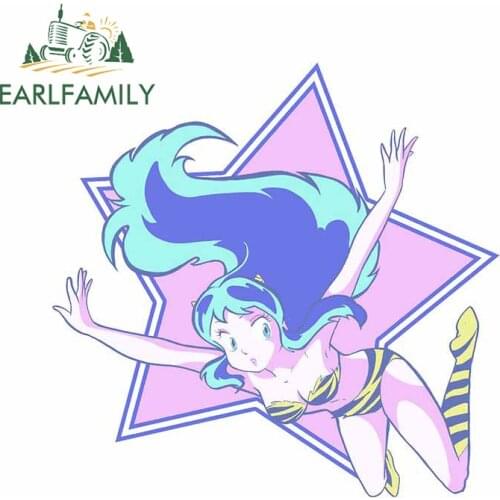 EARLFAMILY 13cm x 12.9cm For Urusei Yatsura Lum Funny Car Stickers Anime Decal Personality Windows Laptop Sunscreen Car Styling