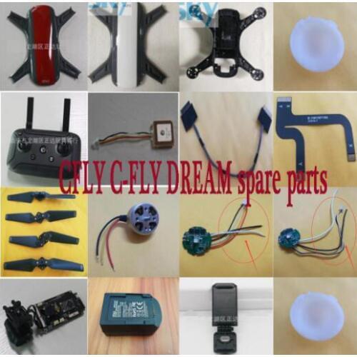 JJRC X9 CFLY C-FLY DREAM RC Quadcopter spare parts ESC motor blades PTZ camera cable charger Upper lower body shell controller