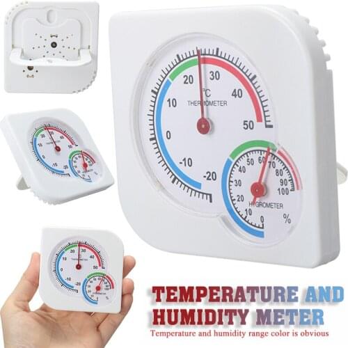 Multi-function Mini Hygrometer Thermometer Indoor Thermo-hygrometer Wall Mounting Measure Tool For Home Decoration With Hook
