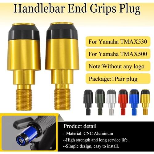 Motorcycle Aluminum Handlebar Ends Slider Handle Bar Grips Counterweight Plug For YAMAHA TMAX530 2012-2016 T MAX 500 2004-2011