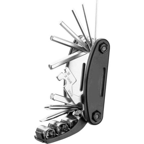 16 in 1 Multi function Mountain Bike Bicycle Repair Kit Tire Sets Tools Spoke Nut Wrench Hex Allen Repair key Screwdriver V2I5