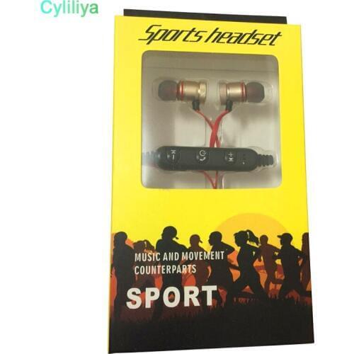 M5 Bluetooth Headphones magnetic metal wireless Running Sport Earphones Earset With Mic MP3 Earbud BT 4.1 For iphone Samsung LG