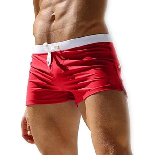 New Style Men Multi-color Swimming Trunks Plus-sized Swimwear Shorts Slim Fit Wear with Zipper Pocket /30