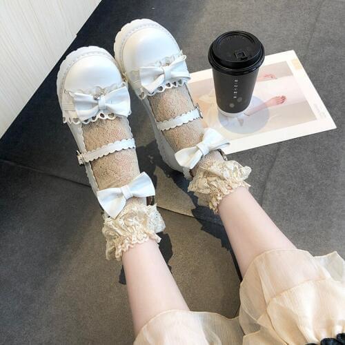 Origional Japanese-style Lolita Small Leather Shoes Womens Vintage Mori Girl Soft Girl Uniform Shoes Lace-up lolita shoes