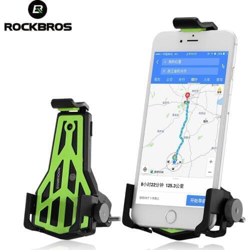 ROCKBROS Bike Bicycle Handlebar Phone Stand 3.5-7 Inch Adjustable Cellphone MTB Holder Bracket Universal Cycling Accessories