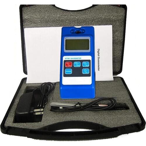 WT103 Handheld Digital Gauss Meter with DC Surface Magnetic Field Tester mT / Gs Display Gauss Meter Tesla Meter