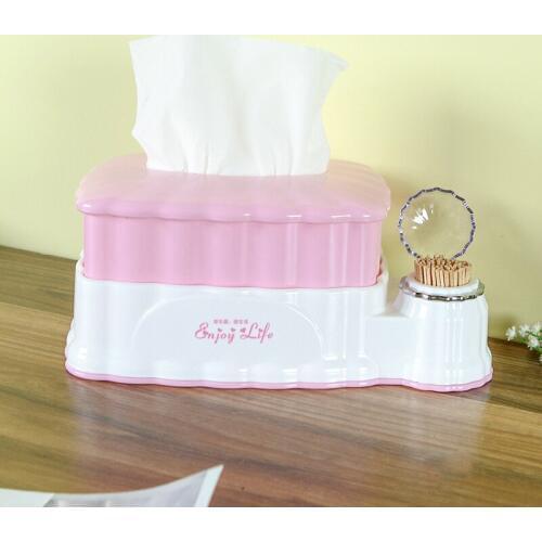 SAFEBET Creative multifunctional square lifting tissue box bedroom bathroom PP with cover toothpick holder 26*14*6.5CM