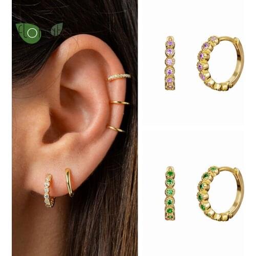 925 Sterling Silver Hoop Earrings Gold Silver Color Prevent Allergy Circle Earrings For Women Fashion Korean Jewelry Gift