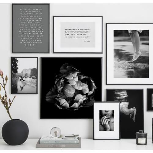 Nordic Poster Black White Canvas Painting Photography Wall Art Print Quote Modern Picture For Living Room On The Wall Home Decor