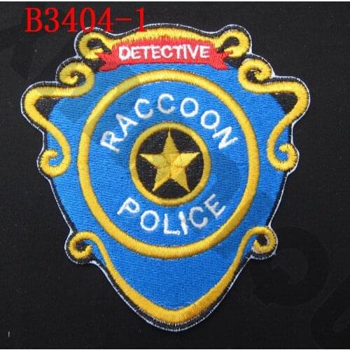 Embroidery patch Umbrella STARS Reccoon Police B3404