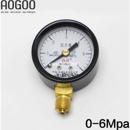 Y-40 0-6Mpa Ordinary Pressure Gauge Dial Diameter:40mm