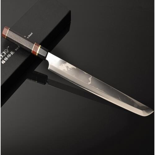 12 inch Japanese Sushi Sashimi Takohiki Fish Fillet chef knife with wood handle vg10 core Damascus pattern 4G