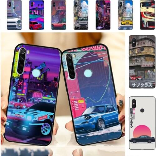 YNDFCNB Japan JDM Car AE86 Vaporwave Phone Case for Redmi Note 8 7 9 4 6 pro max T X 5A 3 10 lite pro
