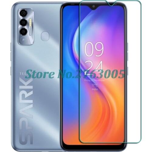 Tempered Glass For Tecno Spark 7P 6.8" Spark7P Protective Film Screen Protector Smart Phone Cover