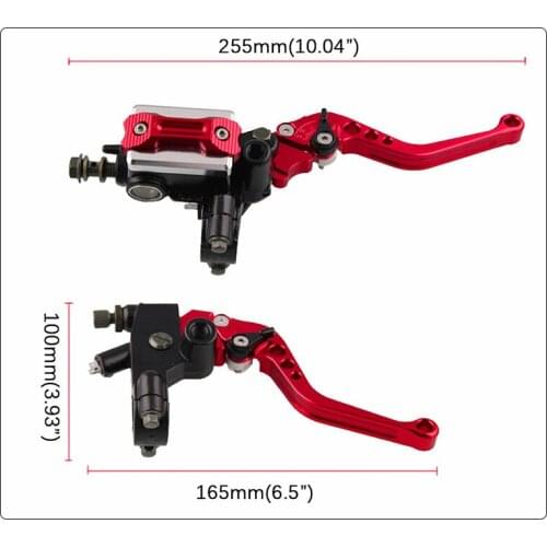 Motorcycle refitted CNC brake upper pump general 22mm hydraulic pump 6-speed adjustable horn handbrake clutch assembly