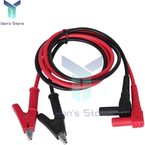 1 Pair 20A 90CM Alligator Clip to Banana Plug Test Cable Lead Connector Dual Probe Crocodile Clip For Multimeter Measure Tools