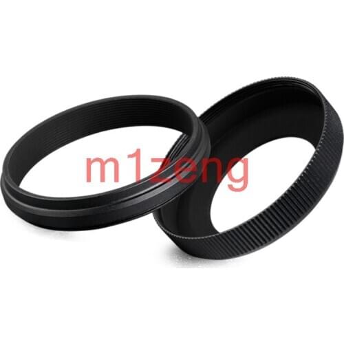 49mm Metal Lens Hood cover Filter Adapter Ring For Fujifilm fuji FinePix X100F X100T X100S X100 camera black