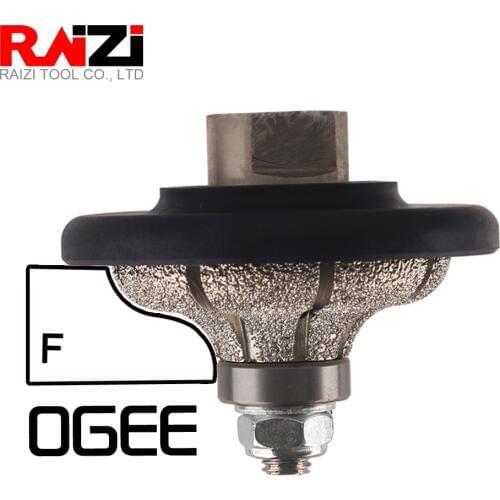 Raizi F Ogee Diamond Hand Profile Wheel For 20 30 mm Granite Marble Grinder Vacuum Brazed Stone Edge Grinding Profiler Best Sale