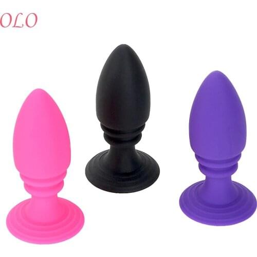 OLO Butt Plug Anal Sex Toys Anal Dildo Prostate Massager Erotic Toys Anal Plug Silicone Sex Toys for Men Women Gay
