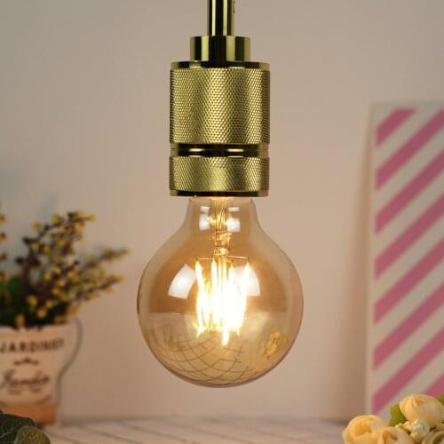Antique LED bulbs Creative Soft light Warm light modeling Decorative lamp Spherical warm light Personalized retro lamp E27 4W