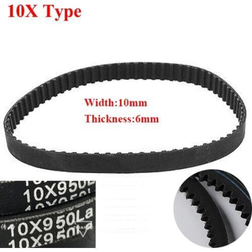 AV10X 890La 900La 914La 925La 10mm Width 6mm Thickness Rubber Toothed Wegde Raw Edge Gogged Band Timing Transmission Vee V Belt
