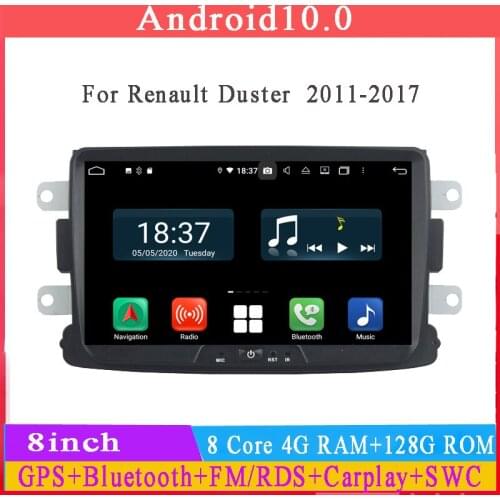 8inch Android 10 car radio multimedia player for Renault duster 2012-2017 car gps navigaiton stereo DSP HD Screen Carplay