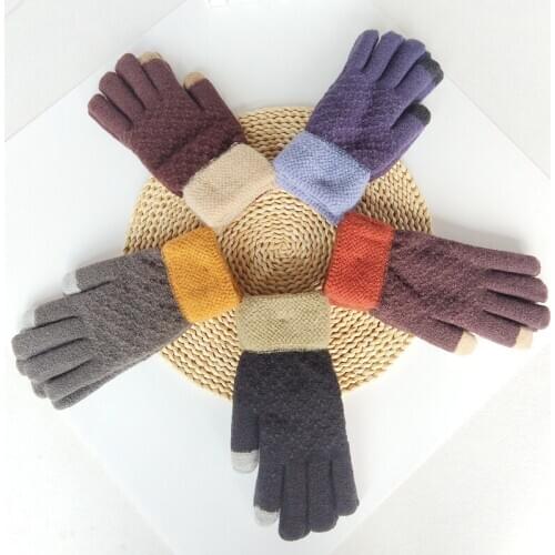 Free shipping 4 pairs knitted Wool brushed gloves winter,spring autumn using fashion man wearing warm-keeping gloves