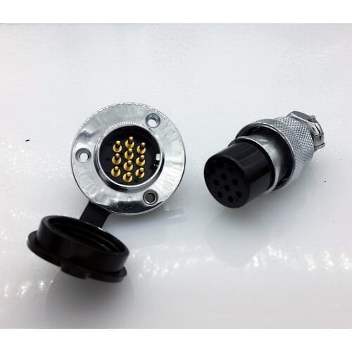 DF25 GX25 10Pins 25mm Aviation plug and socket Connector kit GX25 Socket+Plug+WaterProof Cap Aviation plug interface